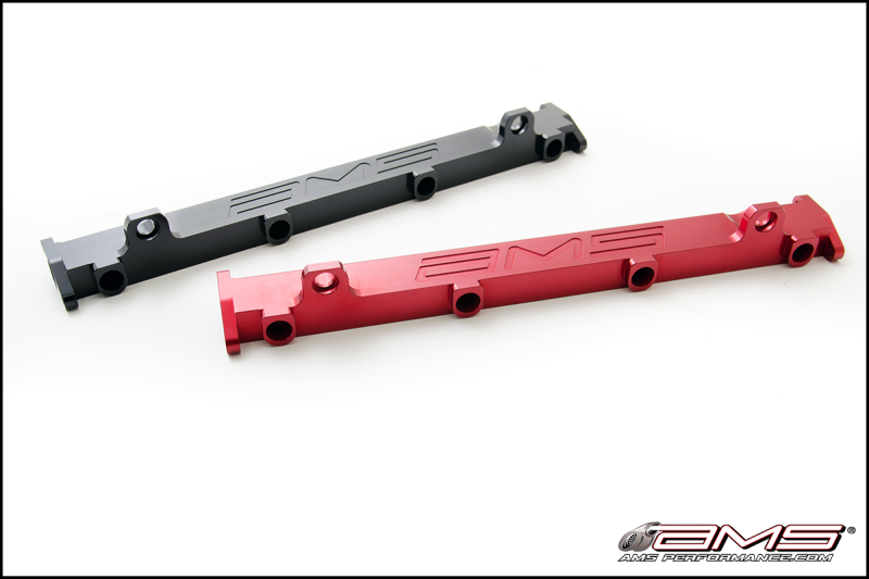 AMS, AMS Performance 03-07 Misubishi EVO VIII/IX CNC Machined Aluminum Fuel Rail - Black