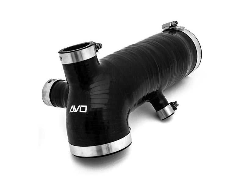 AVO, AVO 12-15 Subaru BRZ Wire Reinforced Silicone Air Intake Hose - Black