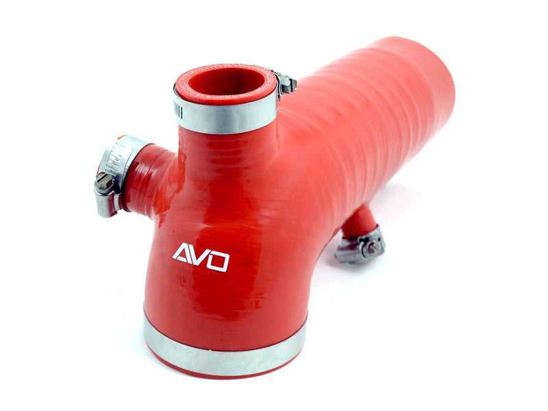 AVO, AVO 12-15 Subaru BRZ Wire Reinforced Silicone Air Intake Hose - Red