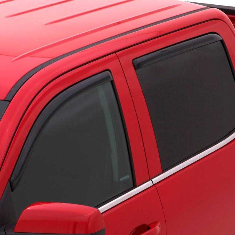 AVS, AVS 00-04 Dodge Dakota Crew Cab Ventvisor In-Channel Front & Rear Window Deflectors 4pc - Smoke