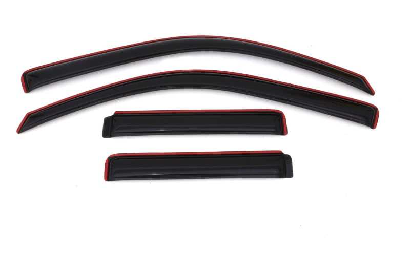 AVS, AVS 02-09 Chevy Trailblazer Ventvisor In-Channel Front & Rear Window Deflectors 4pc - Smoke