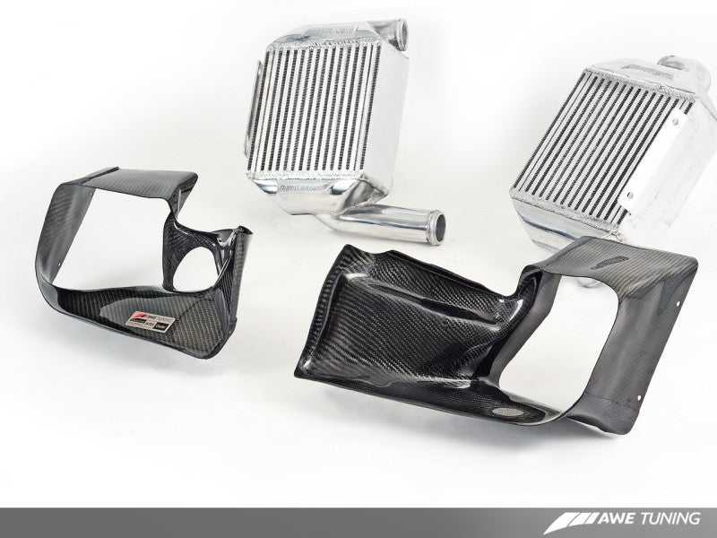 AWE Tuning, AWE Tuning Audi 2.7T Performance Intercooler Kit - w/Carbon Fiber Shrouds