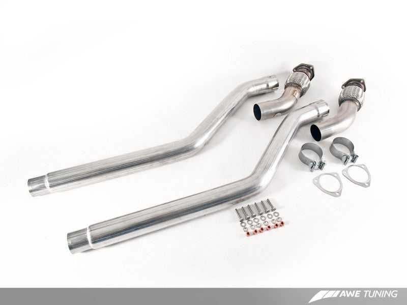 AWE Tuning, AWE Tuning Audi B8 3.0T Non-Resonated Downpipes for S4 / S5