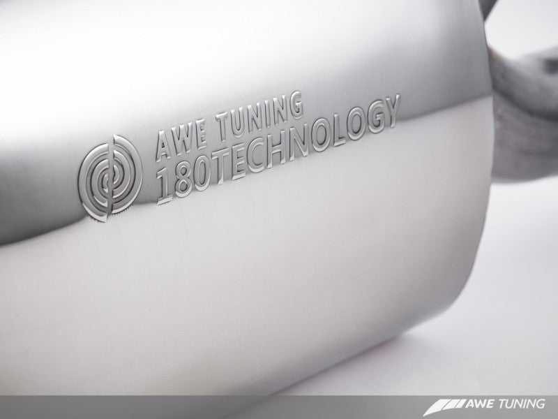 AWE Tuning, AWE Tuning Audi B8 A5 2.0T Touring Edition Single Outlet Exhaust - Diamond Black Tips