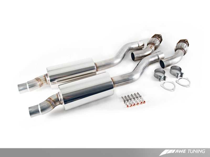 AWE Tuning, AWE Tuning Audi B8 / C7 3.0T Resonated Downpipes for S4 / S5 / A6 / A7