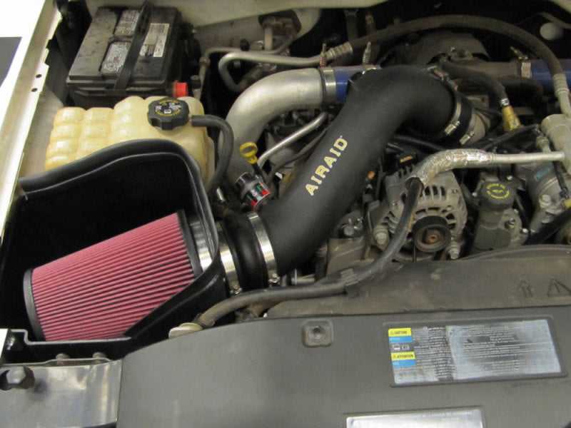 Airaid, Airaid 01-04 GM 2500/3500 Pickup / 6.6L DSL MXP Intake System w/ Tube (Dry / Red Media)