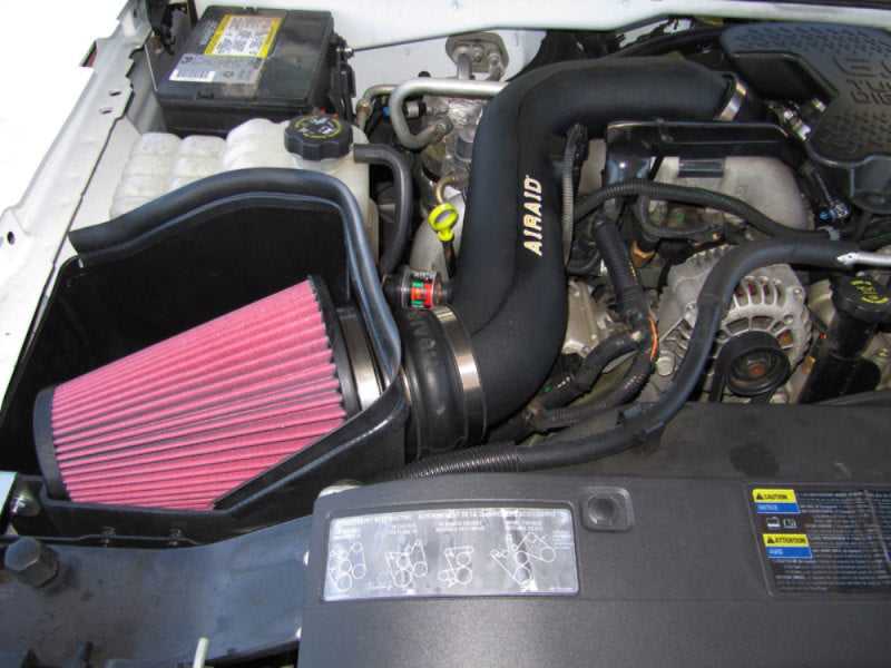 Airaid, Airaid 04-05 GM 2500/3500 Pickup / 6.6L DSL MXP Intake System w/ Tube (Dry / Red Media)